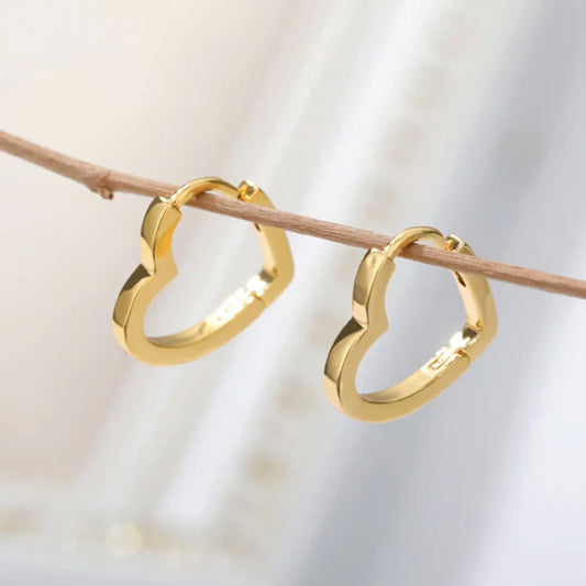 Elia Heart Hoop Earrings