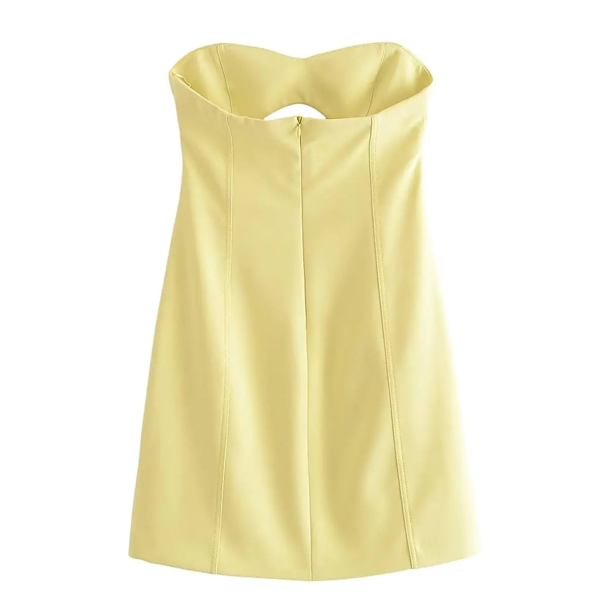 Serene Yellow Mini Dress