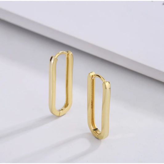 Kerry Rectangle Hoop Earrings