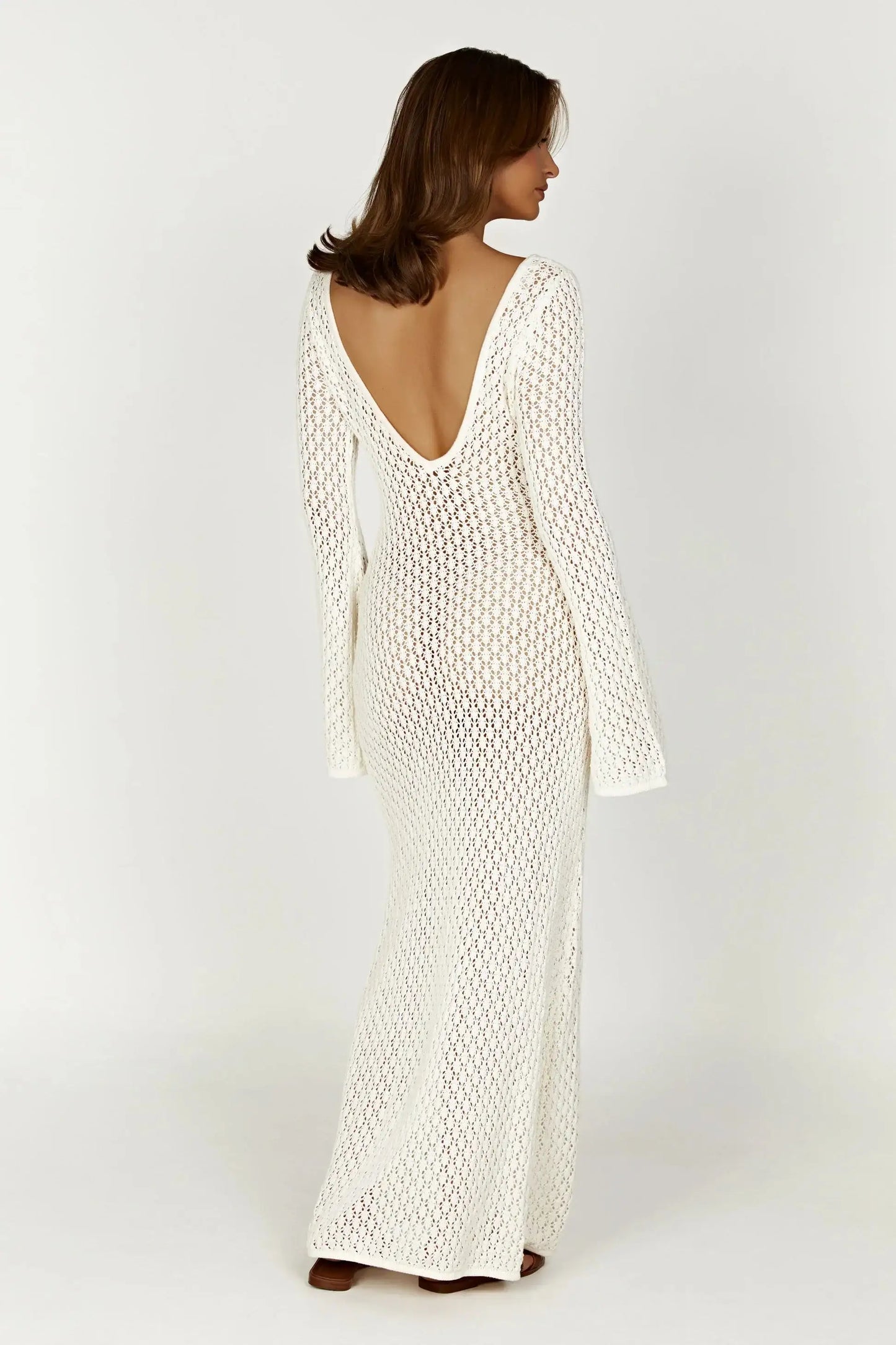 Leah Long Knit Beach Dress