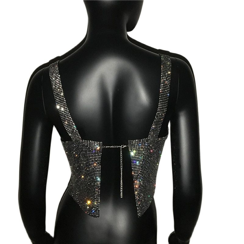 Disco Crystal Crop Top